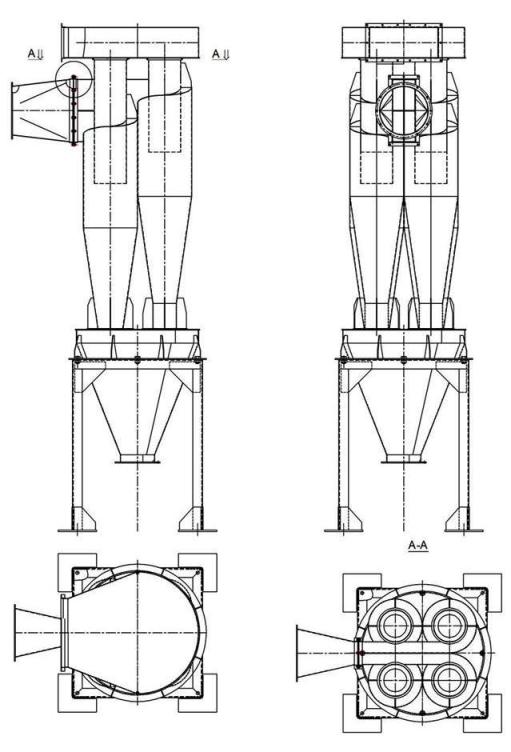 чертеж циклона У21-ББЦ в Березниках